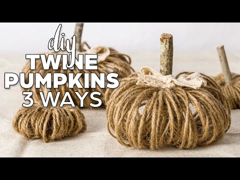 Twine Pumpkins | Dollar Tree DIY Craft
