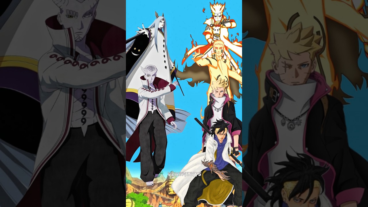 Minato Naruto Boruto Kawaki 🆚 Isshiki & Kaguya | Who is strong 