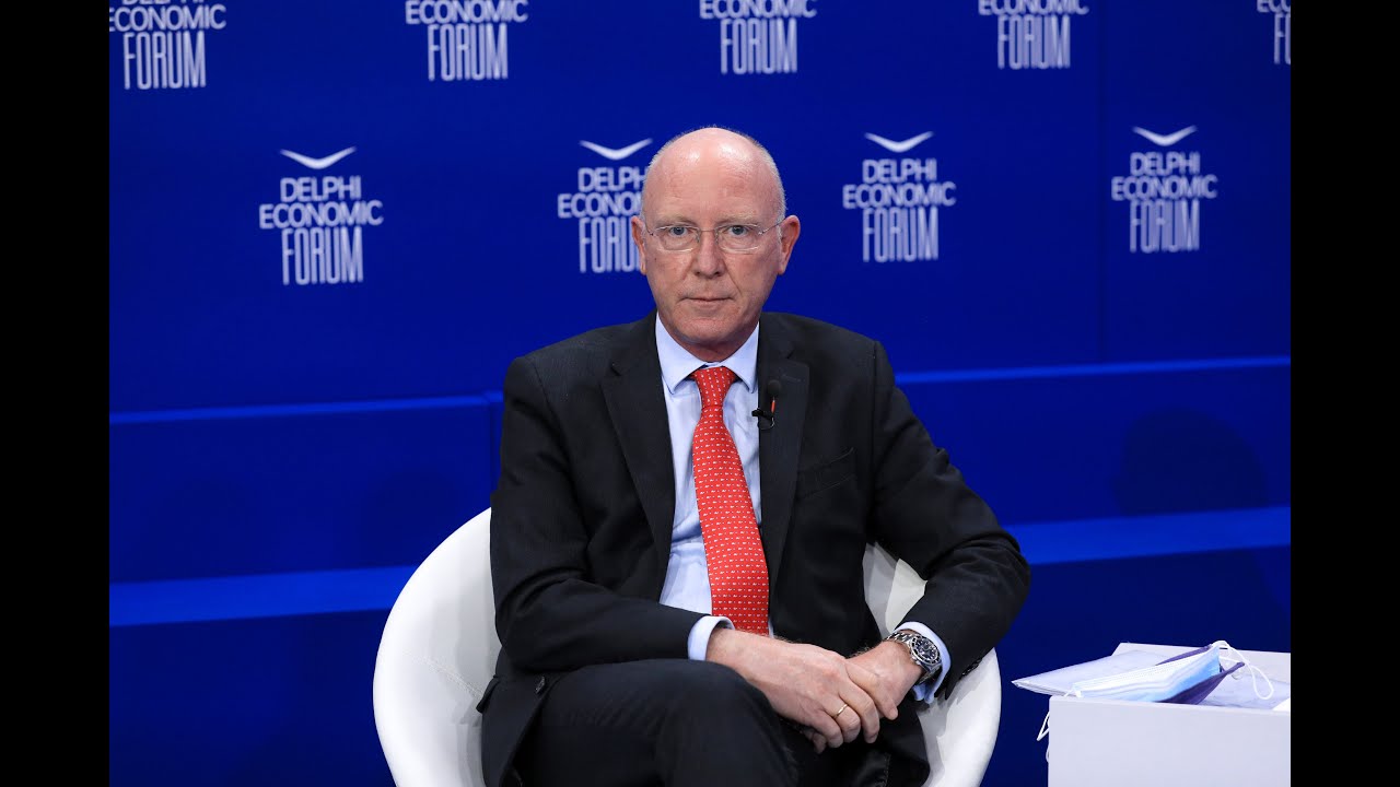 Mr. D. Kyparissis, Optima bank’s CEO, at the Delphi Economic Forum VI.