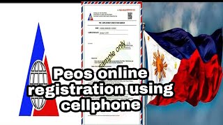 Peos online registration using cellphone tutorial. screenshot 5