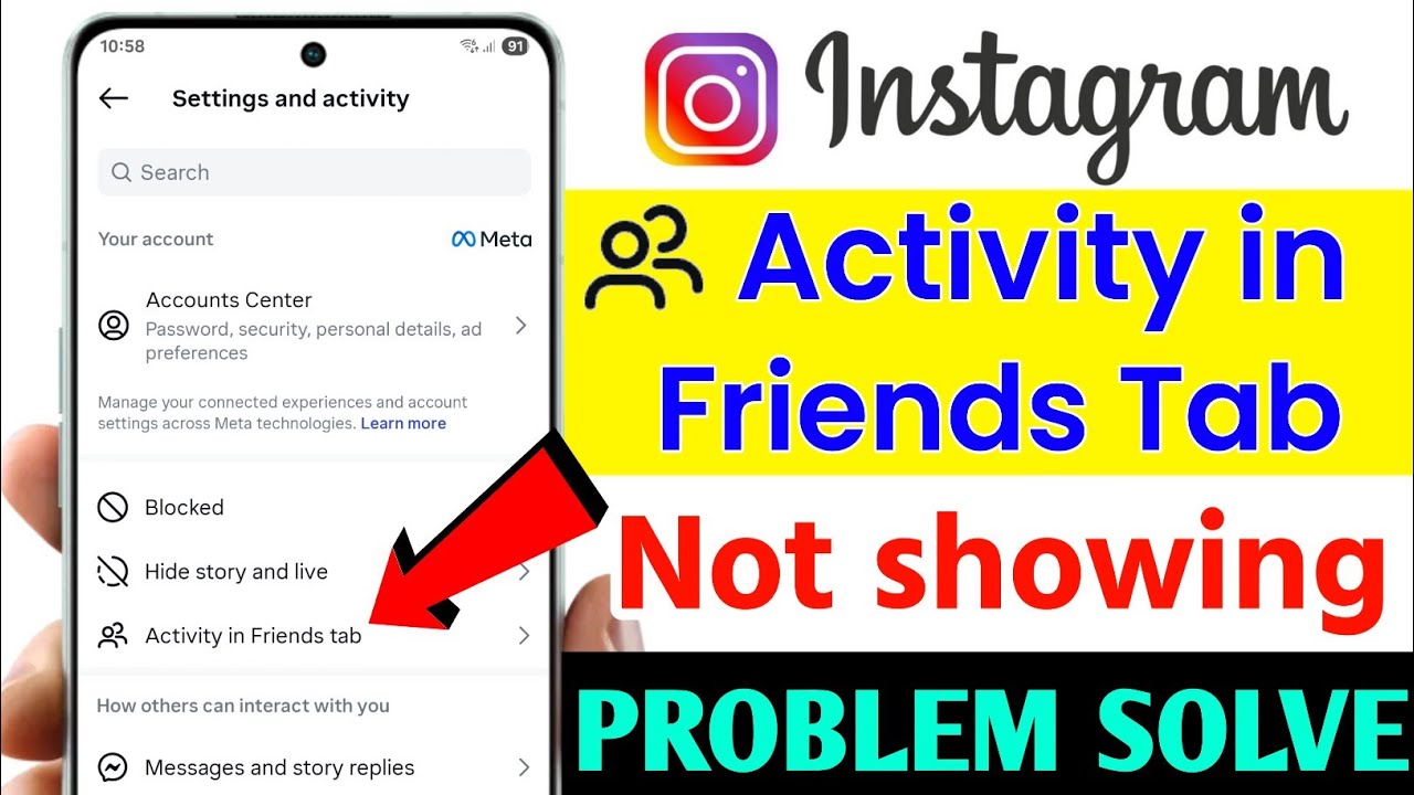 instagram friend activity not showing Problem, instagram friend activity not showing Hindi