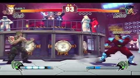 SFIV - Guile (ME) vs M. Bison (CPU @ Hardest Difficulty) - 7 Rounds - Video 21 - [HQ Available]