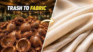 From Trash to Fabric: The Coconut Husk Secret | Full Factory Process