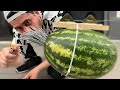  jet rocket from watermelon  experiment
