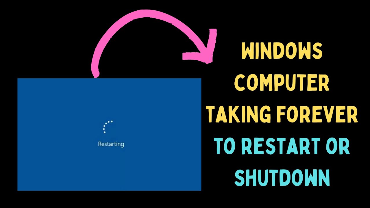 How To Fix Windows Computer Taking Forever To Restart Or Shutdown On
