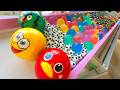 New generation water marble run ⭐ ASMR with new red, green, and yellow marbles and water Season 2