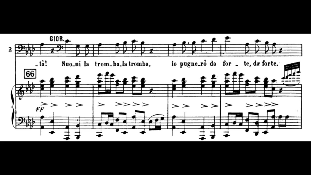 Suoni la tromba intrepido (I Puritani - V. Bellini) Score
