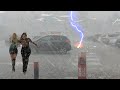 Huge storm hits USA ! ⚠️ Terrible thunder storm and scary winds in Wisconsin