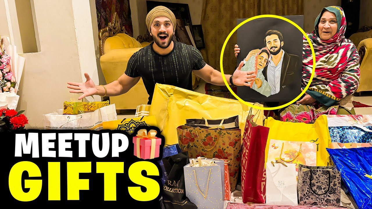 Maujan e Maujan😁Meetup py mily pyary pyary gifts ki unboxing kr di...🎁