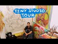 Extremely small art studio tour  25 square feet of awesomeness