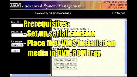 Installing VIOS on an IBM PowerLinux server