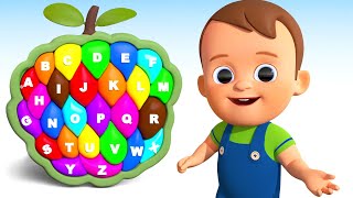 Learning Alphabets for Kids | Custard Apple ABC Puzzle Fun Play | Baby Learn Alphabets for Toddlers