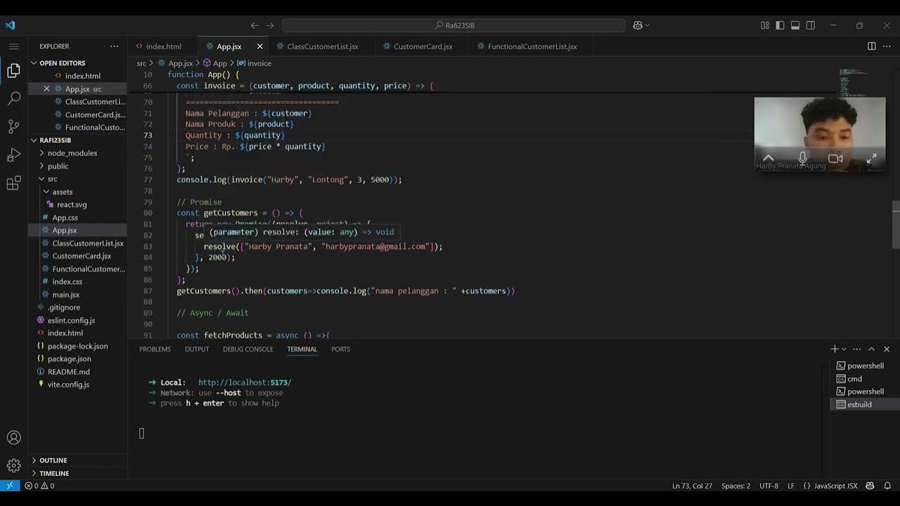 BAGIAN 2 - Basic JS + React Proops - Framework Lanjutan - YouTube