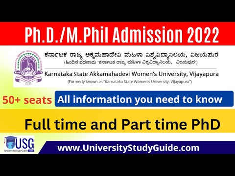 phd notification 2022 in karnataka university