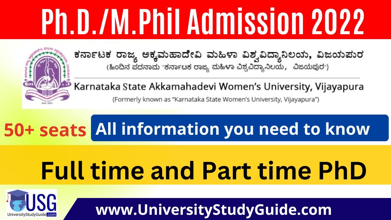 phd notification 2022 in karnataka university