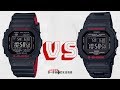 Casio G-Shock GWB5600HR-1 vs G-Shock GW5000HR-1 - Red Heritage Layered Series