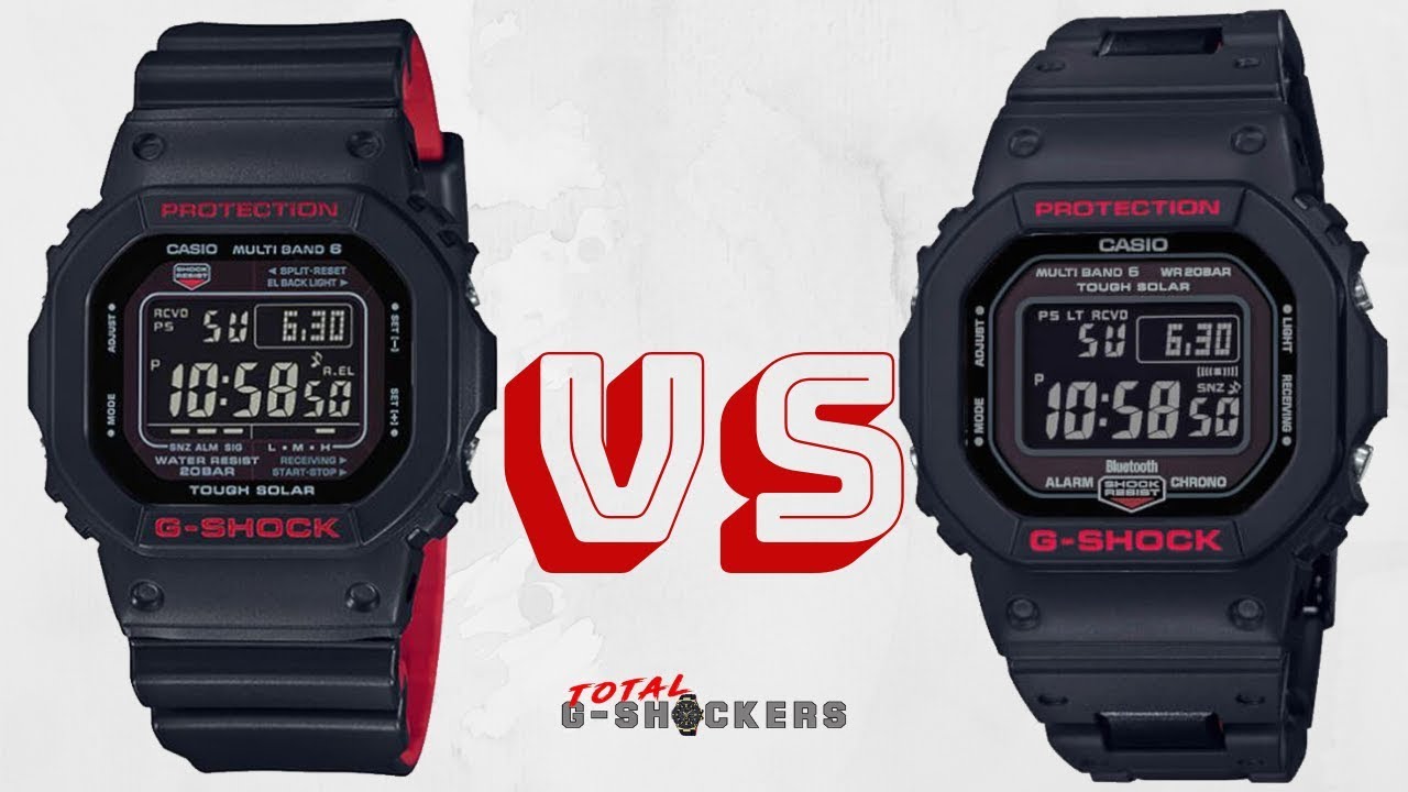 Casio G Shock Gwb5600hr 1 Vs G Shock Gw5000hr 1 Red Heritage Layered Series Youtube