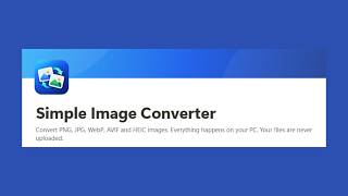 Simple Image converter App for Windows platform #microsoftstore screenshot 3
