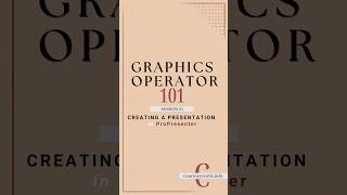 Creating a Presentation in ProPresenter | Graphics Operator 101 #propresenter #tutorial