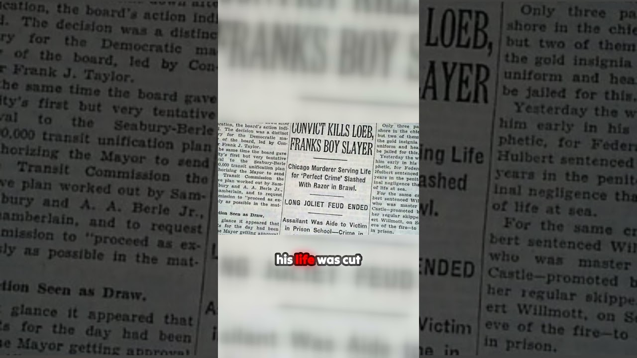 The Shocking Death of Richard Loeb Behind Bars