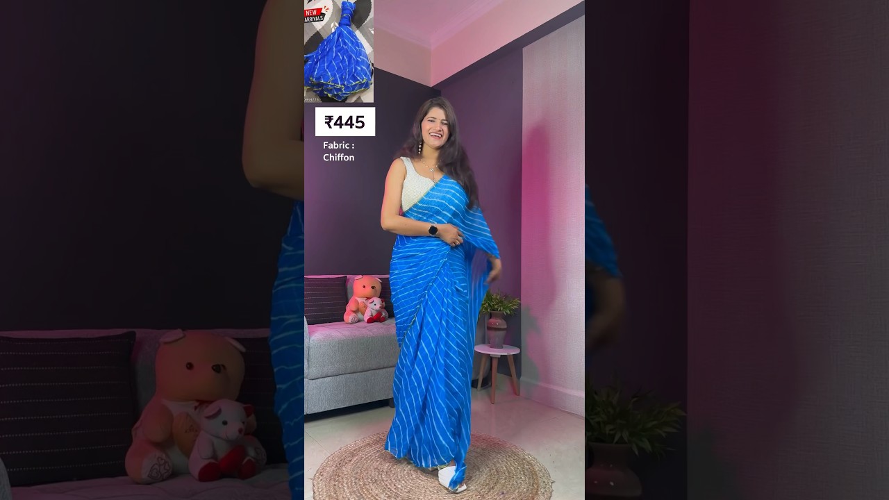 5 meesho Saree | meehso chiffon saree haul 