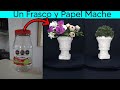 UN FRASCO DE MAYONESA, PAPEL Y MIRA LO QUE TENGO. How to make a FAUX PLANTER STONE RECYCLING PAPER.