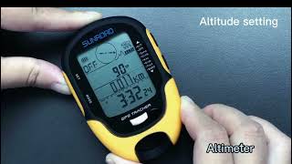 Sunroad multifunction GPS altimeter    ALTIMETER function introduction