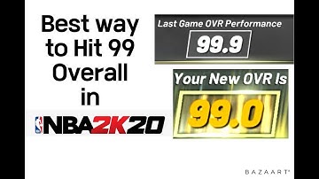 *NEW* BEST WAY TO HIT 99 OVERALL IN A DAY IN NBA 2K20!!! FASTEST AND EASIEST METHOD AFTER PATCH 12!!