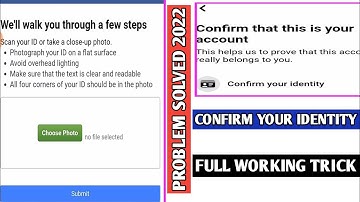 Confirm your identity Facebook Problem solution  Locked Facebook account problem Solve 2022 hindi