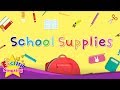 Kids vocabulary  school supplies  learn english for kids  english educational