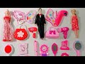 Hello kitty  13 07 minutes satisfying unboxing w barbie  ken and pink fashion accessories
