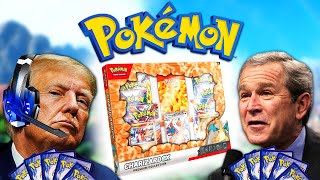 US Presidents Open A Pokemon Charizard Collection Box