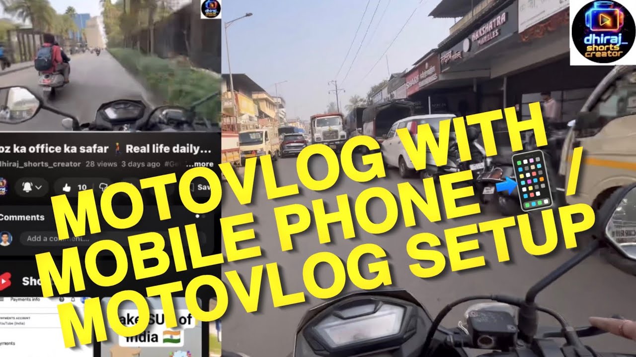 Motovlog with Mobile 📱|| PHONEse 📲motovlog kaise Kare I| office day part 2
