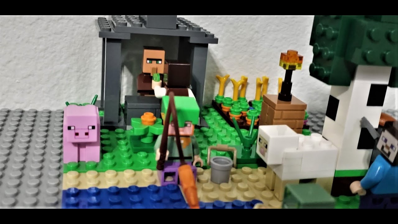 *CUSTOM MINECRAFT WORLD!!!* Lego minecraft villager trading post moc