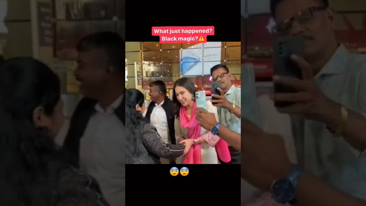A weird lady did black magic on Sara ali khan 😨