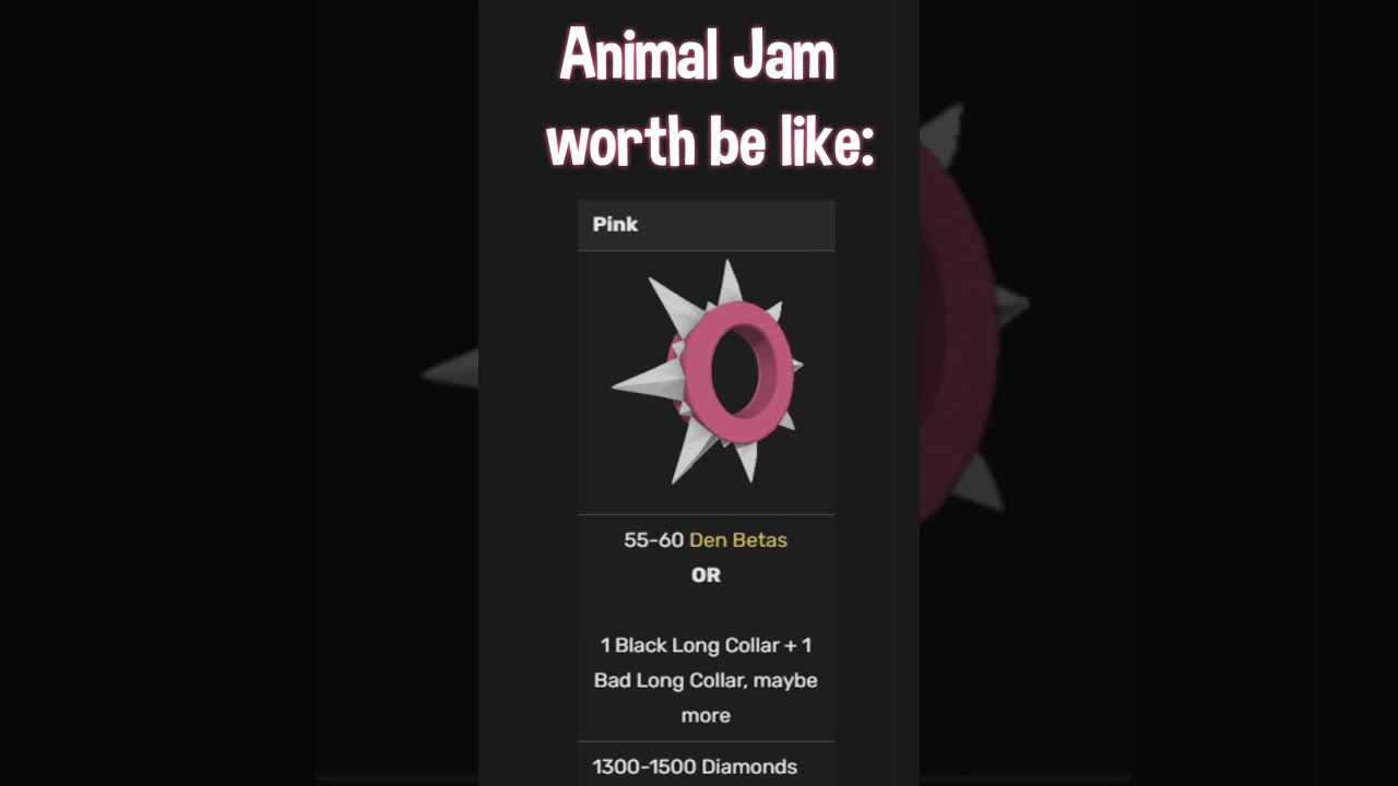 Animal Jam worth be like: 