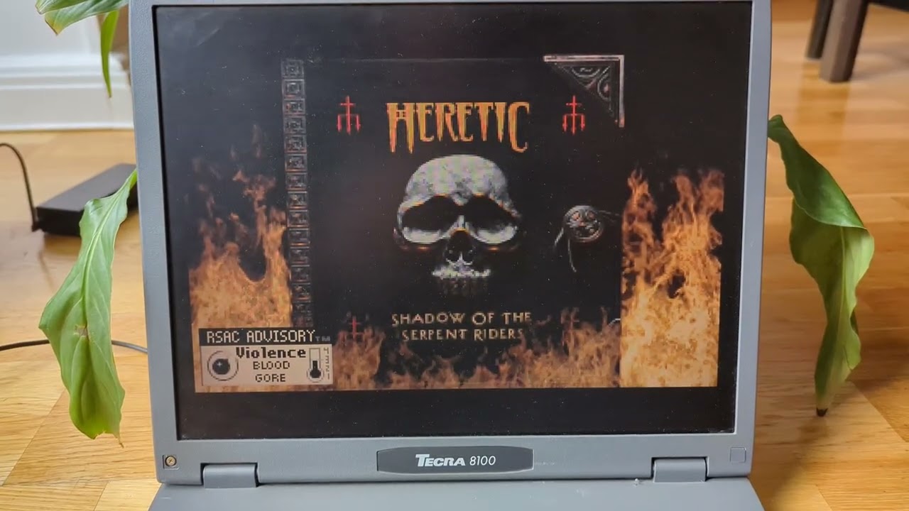 retrogaming portable toshiba tecra 8100 Windows ME pentium iii 3 650 rs232