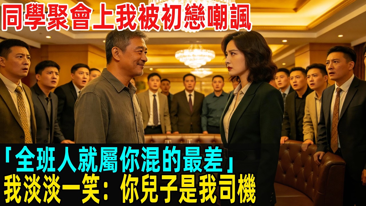 同學聚會上我被初戀嘲諷：「全班人就屬你混的最差！」我淡淡一笑：你兒子是我司機，眾人瞬間嚇傻了...#故事頻道 #感人壹幕 #分享#老年生活 #人生感悟