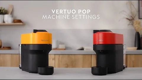 Nespresso Vertuo Pop - Machine settings