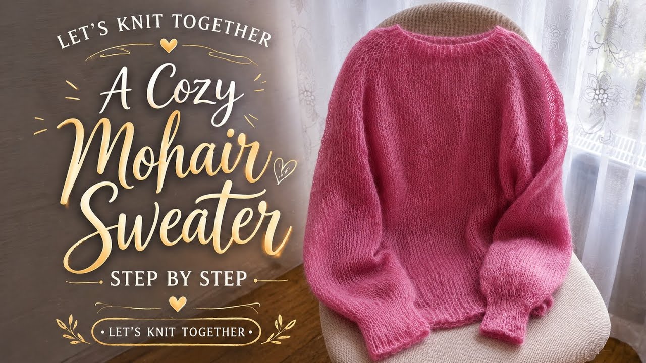 📎How to knit a seamless mohair sweater DIY Seamless Mohair Sweater ...