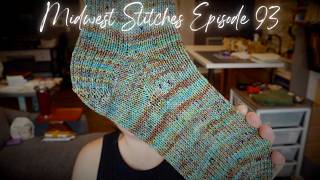 Episode 93 Midwest Stitches--a finished blanket new project bags