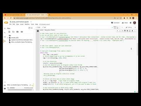 Cricket Pose Estimation Using Numpy, MediaPipe, OpenCV- Python || Team EXPANDABLES