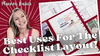 Famous Best Uses for the Checklist Layout|| Planner Basics || Tips & Tricks Profile