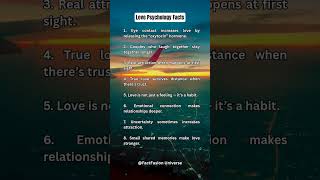 Realistic Love Psychology Facts You Never Knew Factfusion Universe