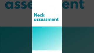 Neck Assessment Tricks You Must Know! #nurse #short