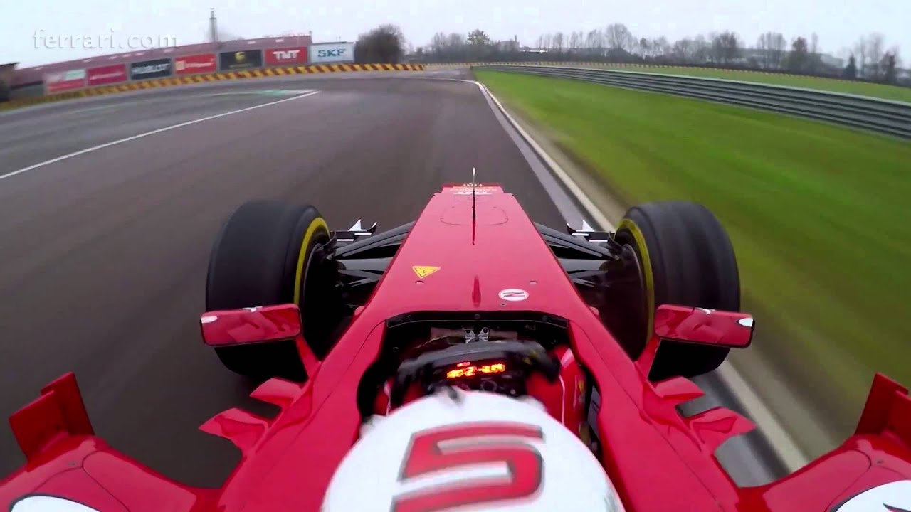 Sebastian Vettel drives Ferrari F2012 at Fiorano