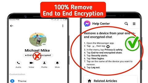 End to End Encryption REMOVE Or DISABLE On Facebook Messenger -New Method