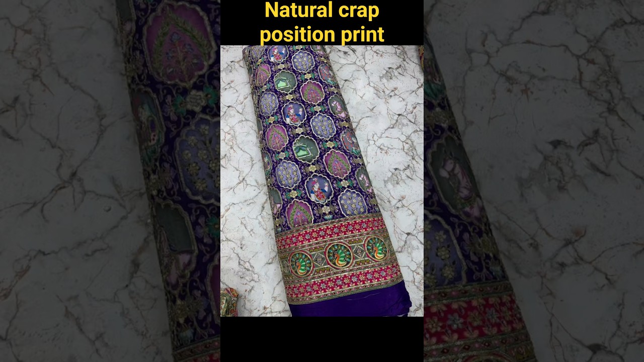#mumbai #lehenga #meter #fashion #meter #natural crap position print#sortvideo