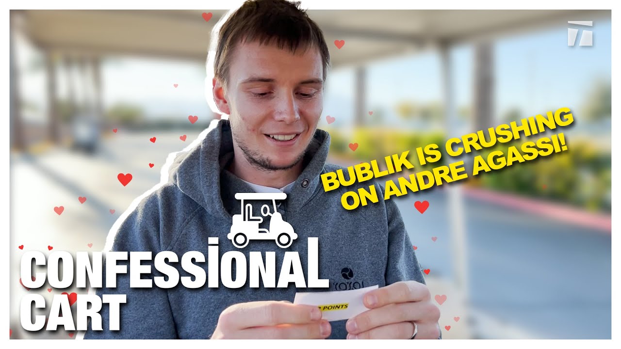 Alexander Bublik’s First Crush: Andre Agassi! | CONFESSIONAL CART 2022