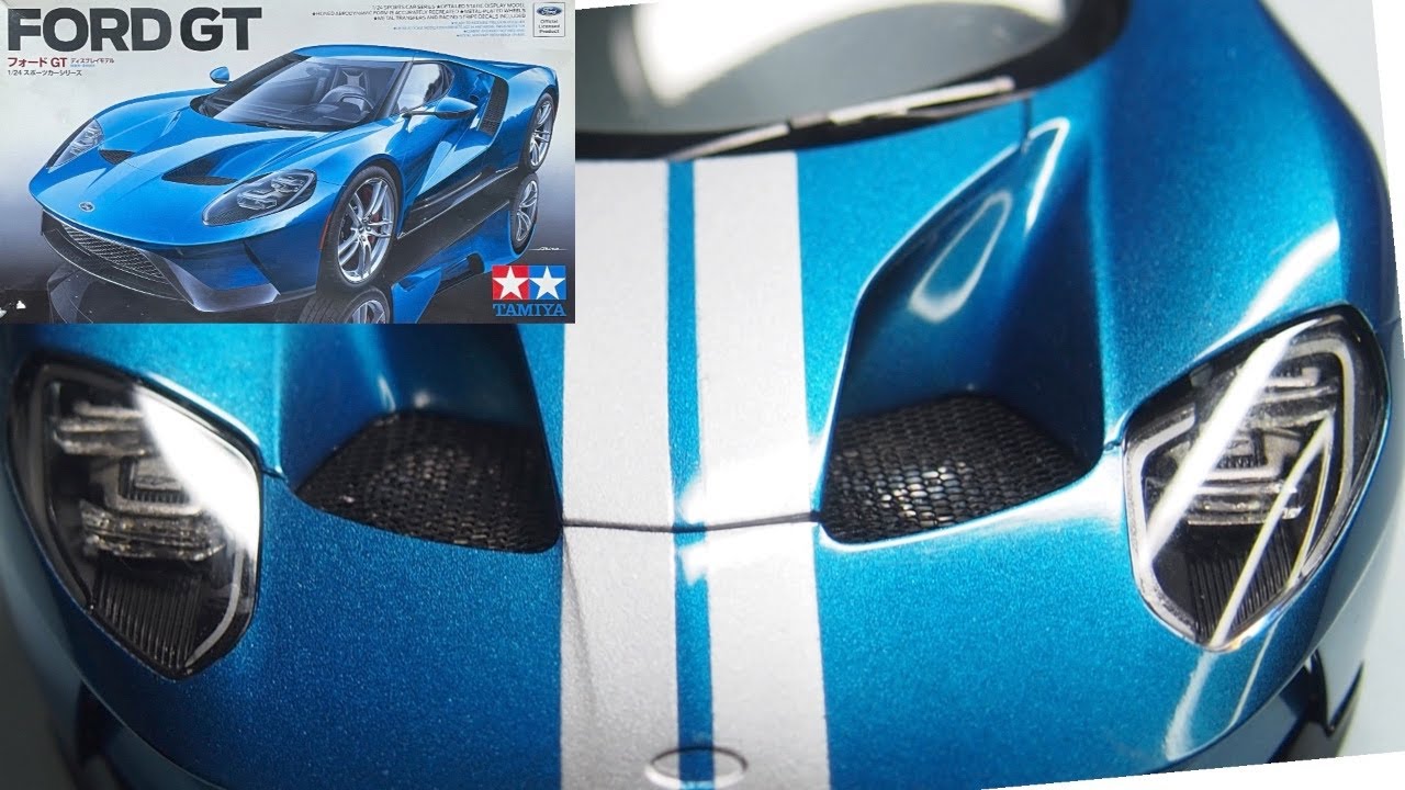 タミヤ 1:24 フォードGT】ボディの組立て - YouTube